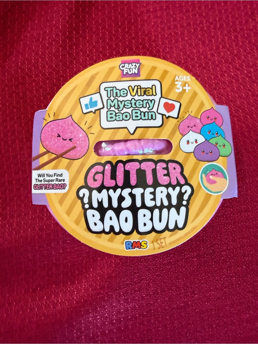 New Viral Mystery Bao Bun RMS Squishy Dumpling Crazy Fun Glitter Chance 4 Rare